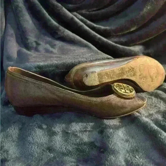 Tory Burch Peep Toe Wedge - Picture 6 of 12